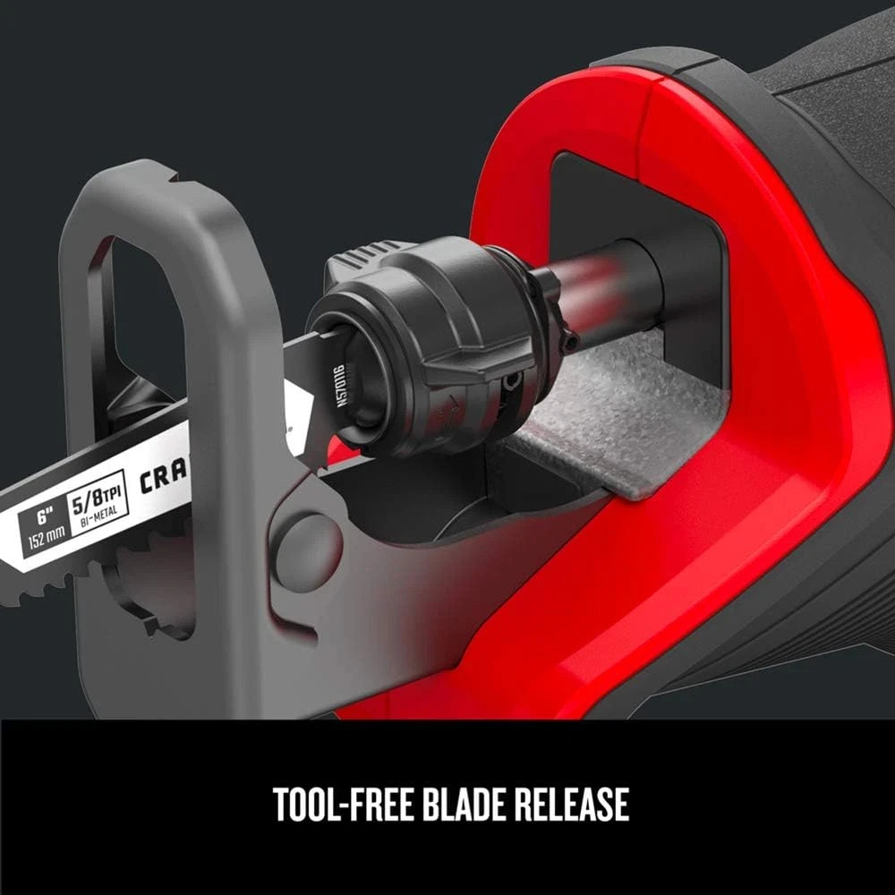 ​​CRAFTSMAN V20 Reciprocating Saw, Cordless, 3,000 RPM, Variable Speed Trigger,
