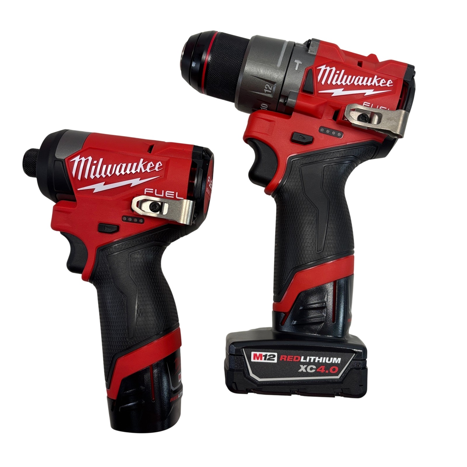 Milwaukee 3453-20/3404-20 M12 FUEL 1/4&Prime; Impact Driver/1/2&Prime; Hammer Drill/Driver