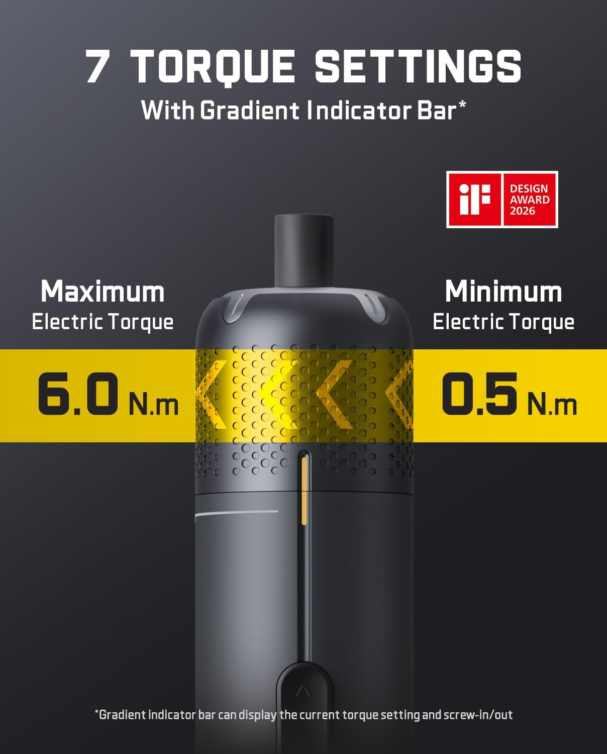 S2 Pro Electric Screwdriver, Cordless Screwdriver Set(Space Grey) | 7 Torque Set