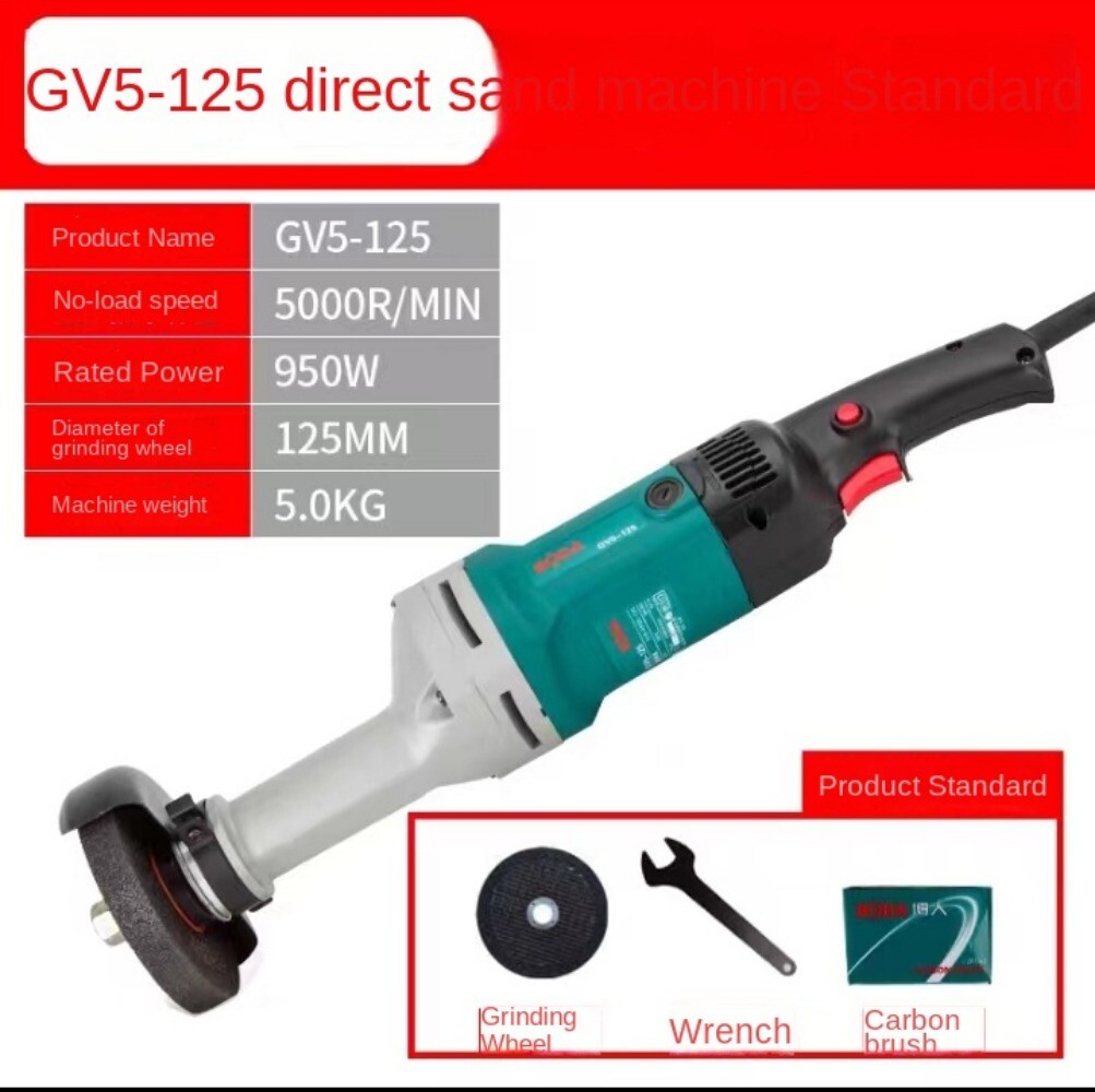 Handheld Straight Grinder 950W Industrial Metal Polishing Grinding Machine
