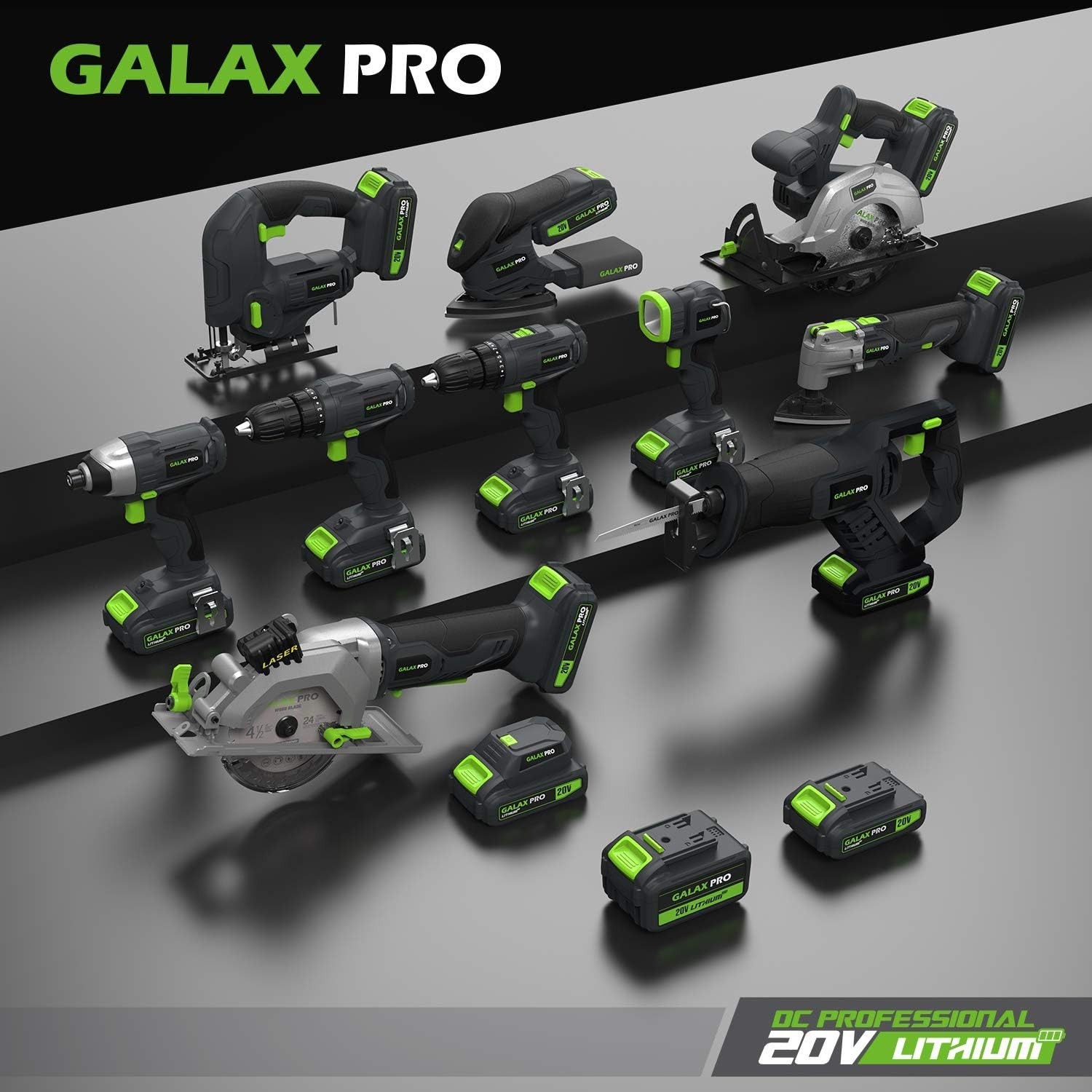 Ergonomic 20V Impact Driver with Quick Change Bits & Built-in LED Work Light