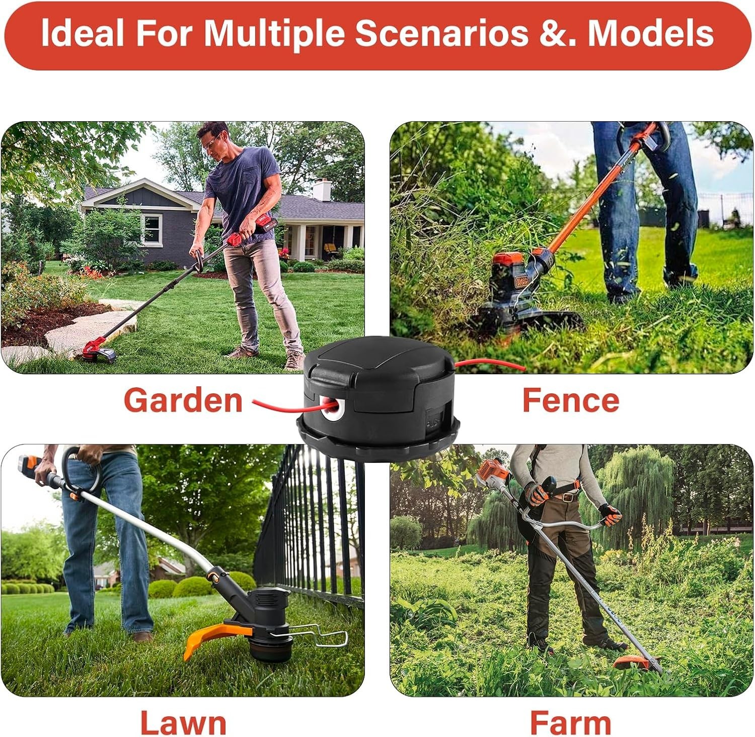 3PK String Trimmer Head Compatible Echo Speed Feed 400 SRM PAS Shindaiwa