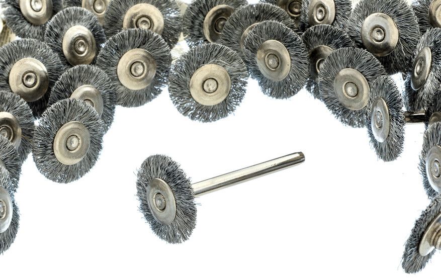 36pc 3/4&Prime; Stainless Steel Wire Wheel Brush Polishing Grinding Dremel Rotary Tool