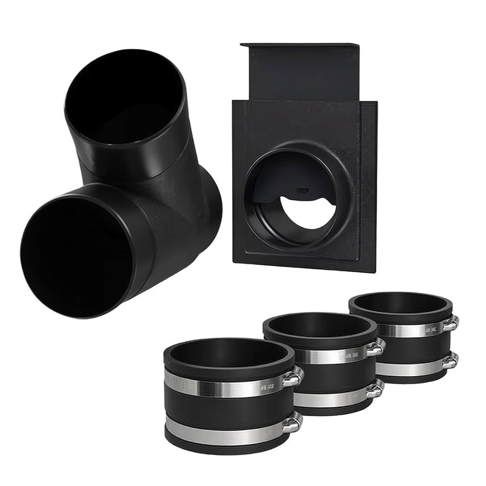 5 Piece Dust Fitting Kit for Table Saws and Other Woodworking Equipment