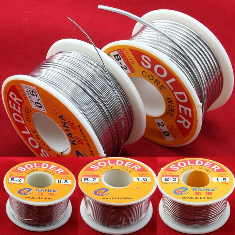 63/37 Rosin Core Solder Tin Lead Flux 2% Soldering Iron Wire 0.5 – 2.0mm 50/100g