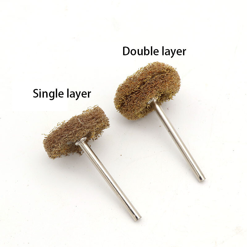 1&Prime; Abrasive Metal Polishing Buffing Wheel Burr 3mm Shank for Dremel Rotary Tool
