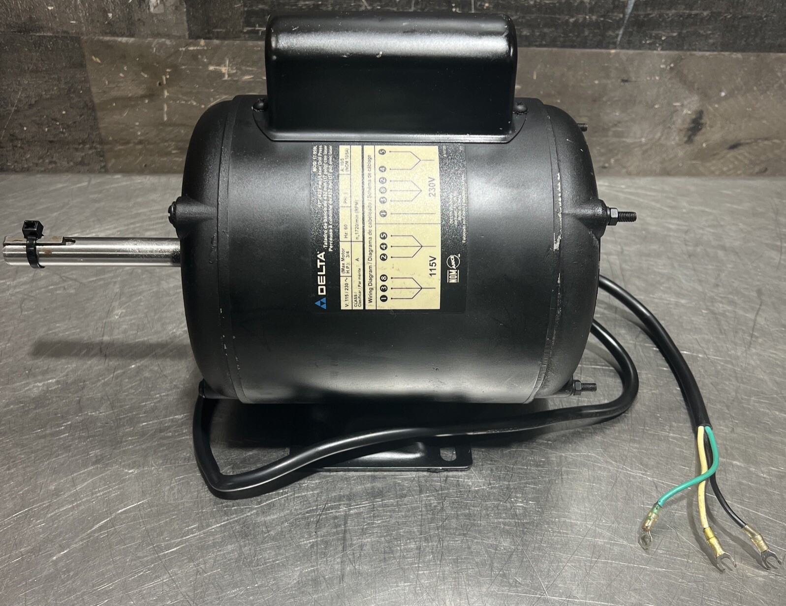 DELTA Model 17-959L 17&Prime; LASER DRILL PRESS Motor 3/4HP 115/230V 1 Phase