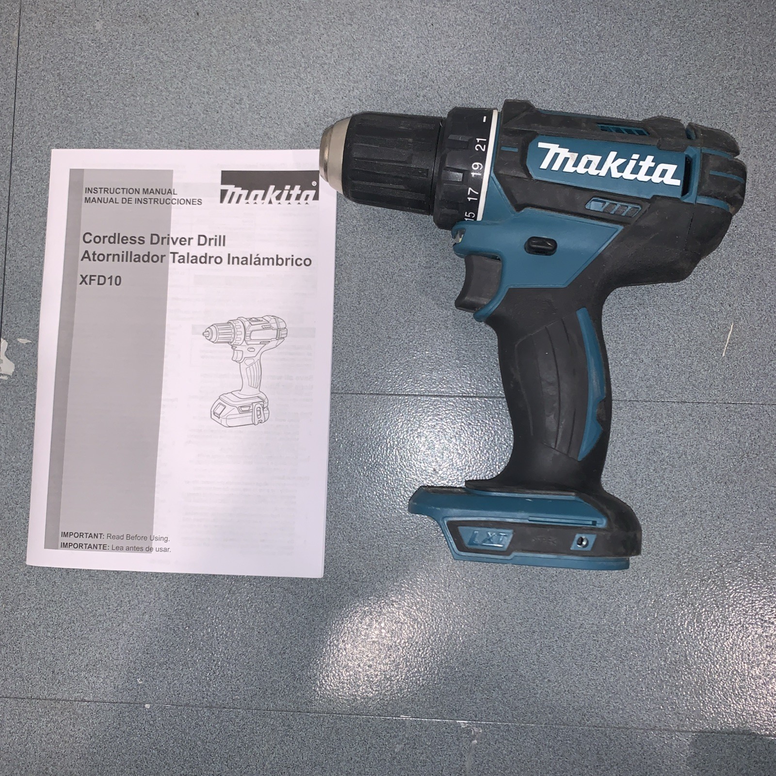 Makita 18V LXT XFD10 1/2&Prime; Driver-Drill Tool Only – Teal/Black