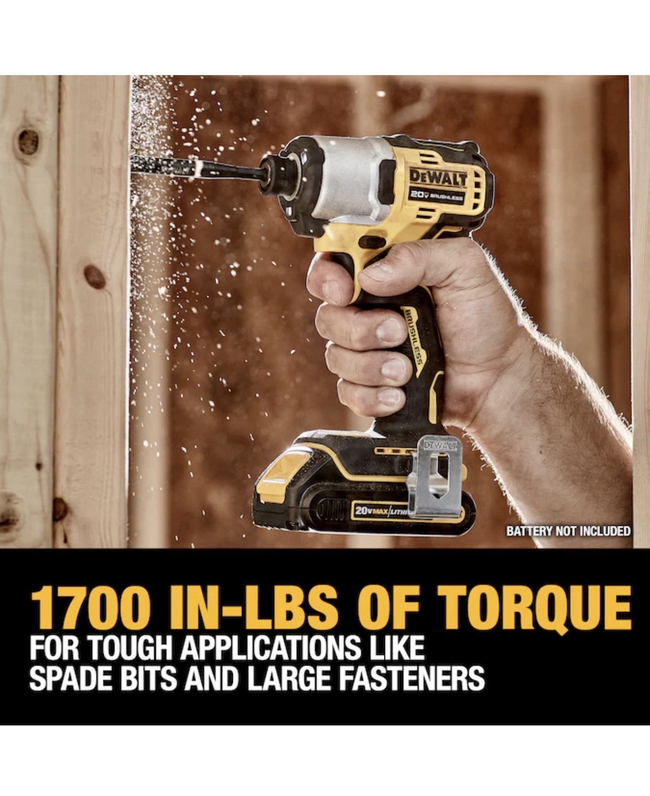 Dewalt DCF840B 1/4&Prime; 20V 20 Volt Max Brushless Cordless Impact Driver 1700 Ft LBS