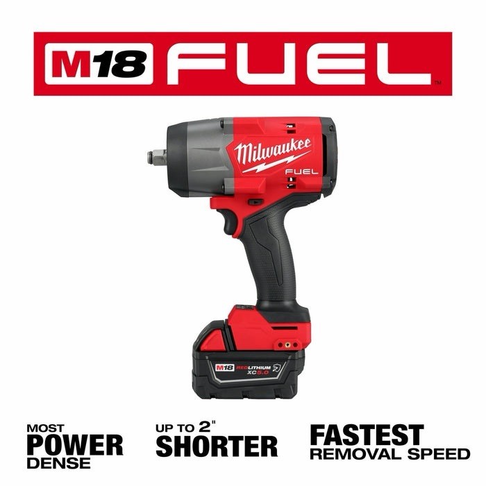 Milwaukee M18 FUEL 18V 1/2” High Torque Impact Wrench Kit – 2967-21B