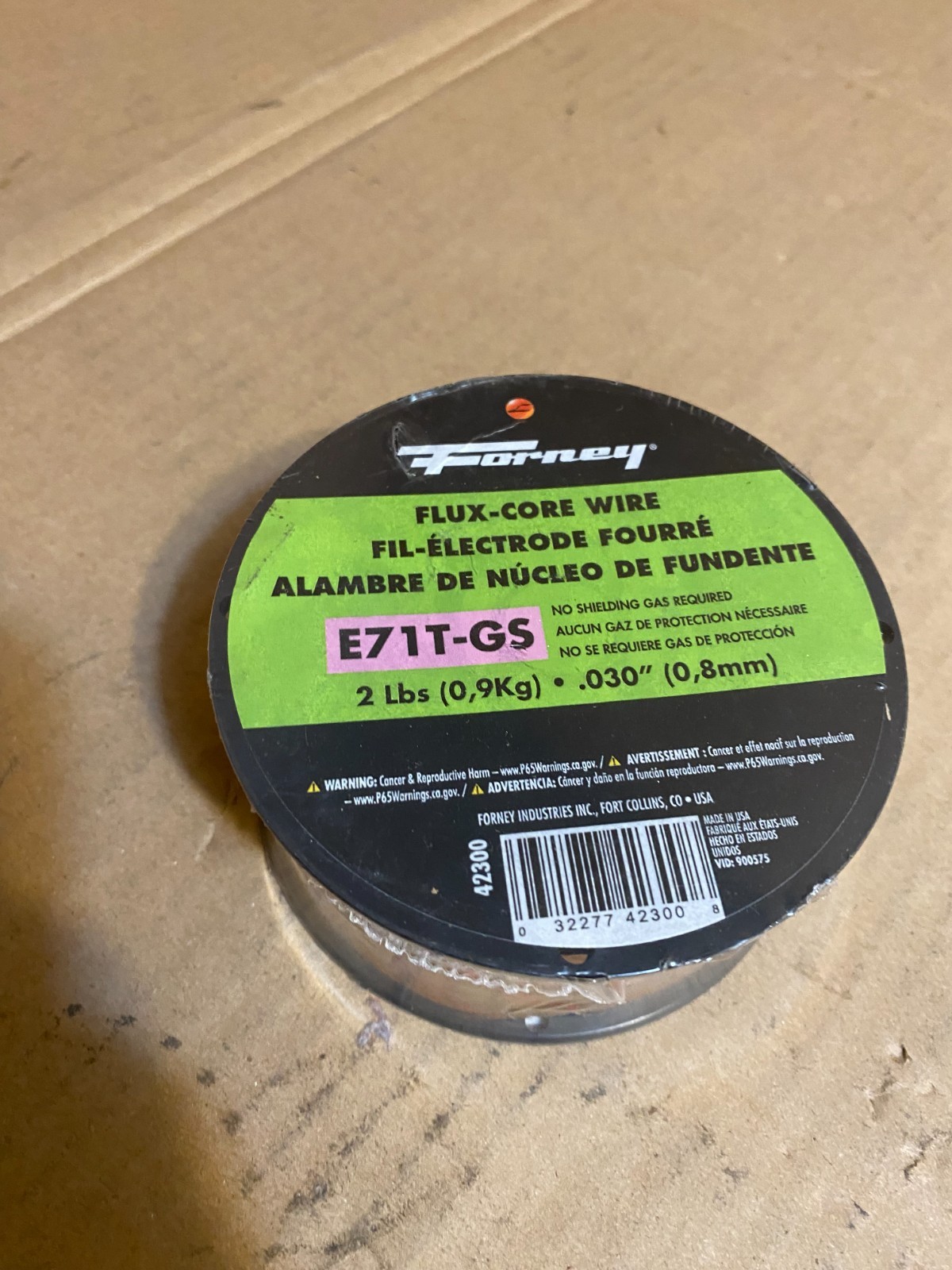 Forney 42300 Flux Core Mig Wire, Mild Steel E71Tgs.030-Diameter, 2-Pound Spool