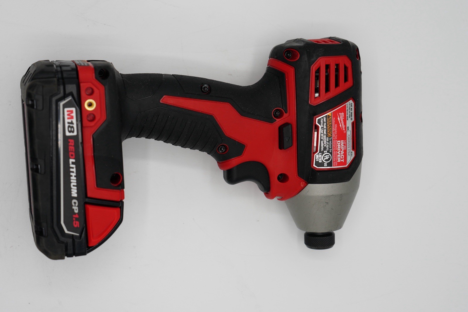 Milwaukee 2656-20 M18 1/4” Hex Impact Driver w/ REDLITHIUM CP1.5 Battery Tested