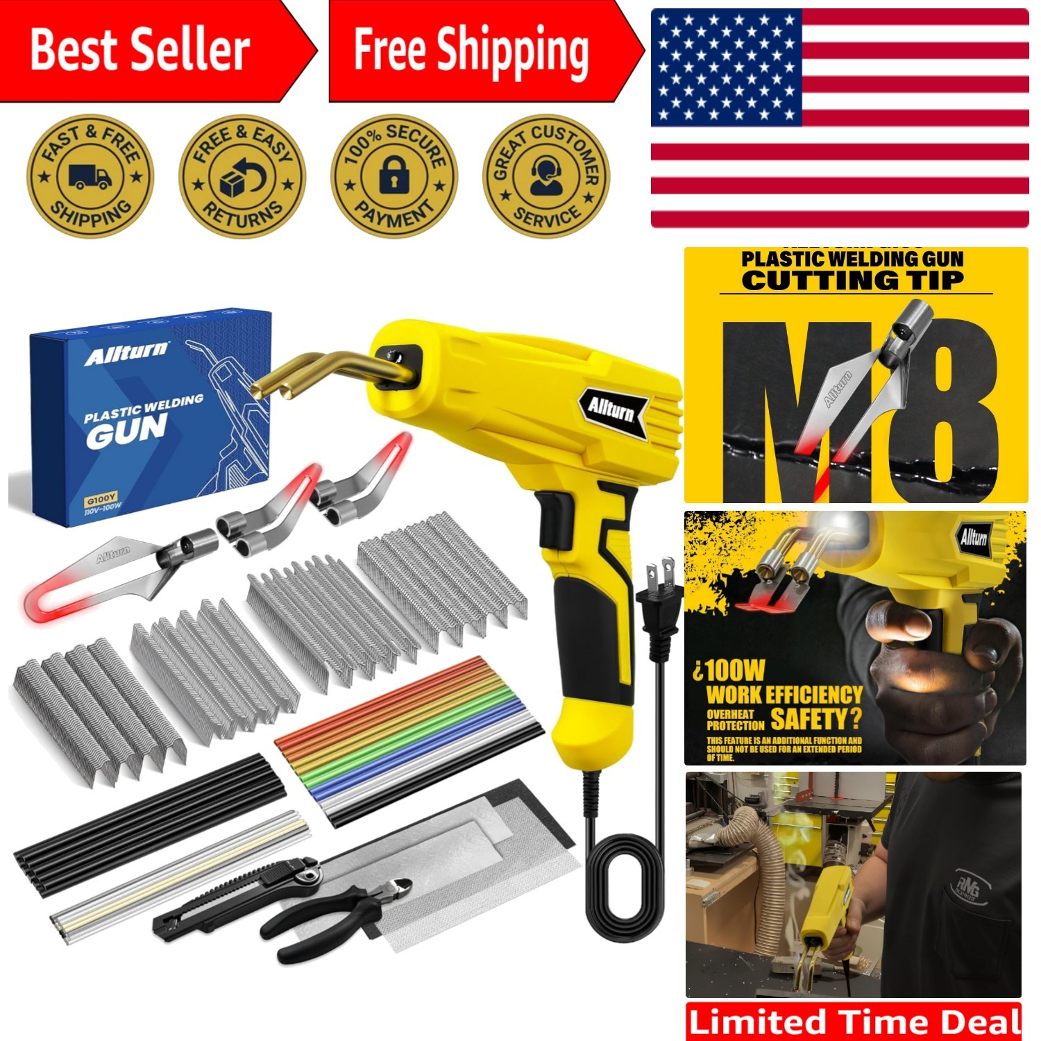Versatile Plastic Welder with Safety Features for Reliable Repair & Maintenance