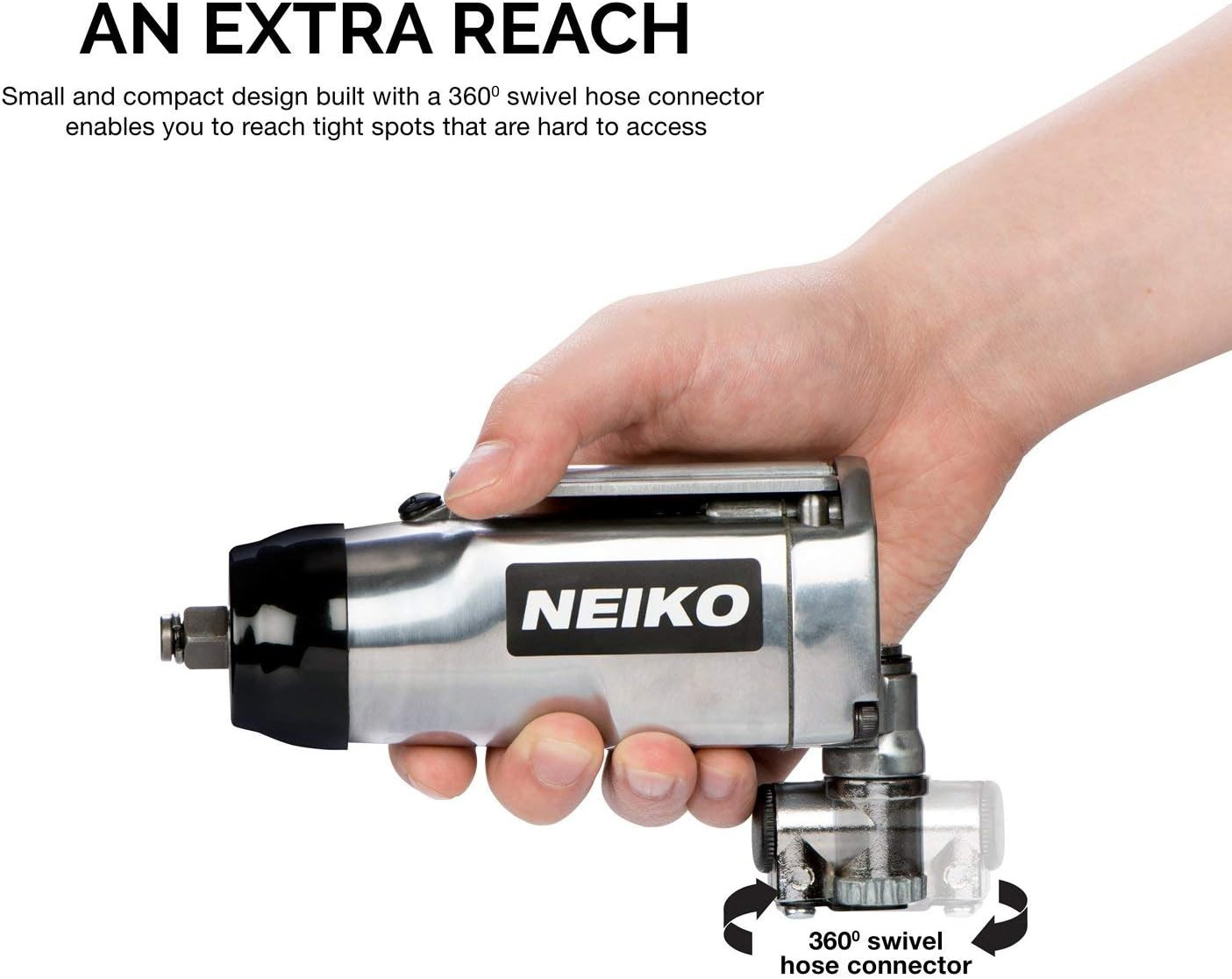 30088A 3/8&Prime; Drive Butterfly Impact Wrench, 75 Foot/Pound High Power Outlet Air W