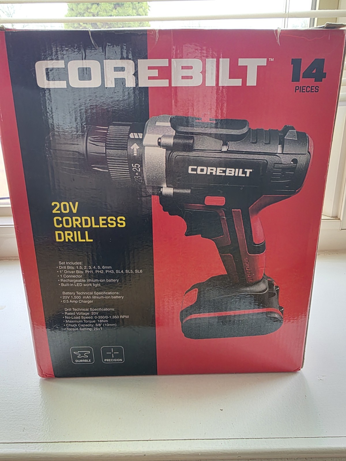 Corebilt 20v Cordless Drill with Battery and Charger New