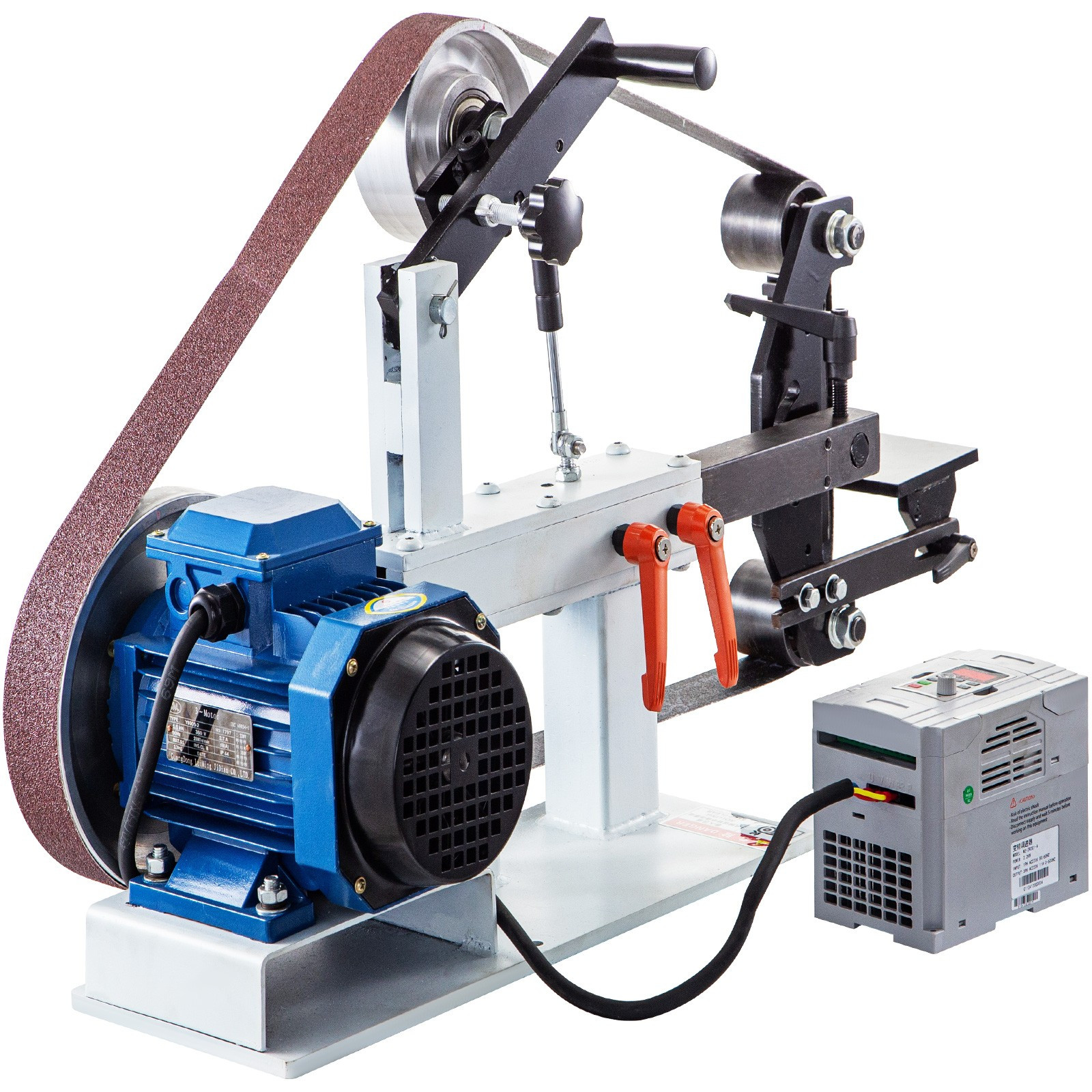 Belt Grinder 2&Prime; X 82&Prime; Complete Chassis with 2HP Motor & VFD Combo