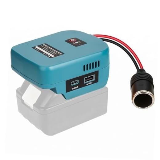 18V to 12V Step-Down Adapter for Makita 18V Battery Power Converter | ( Green