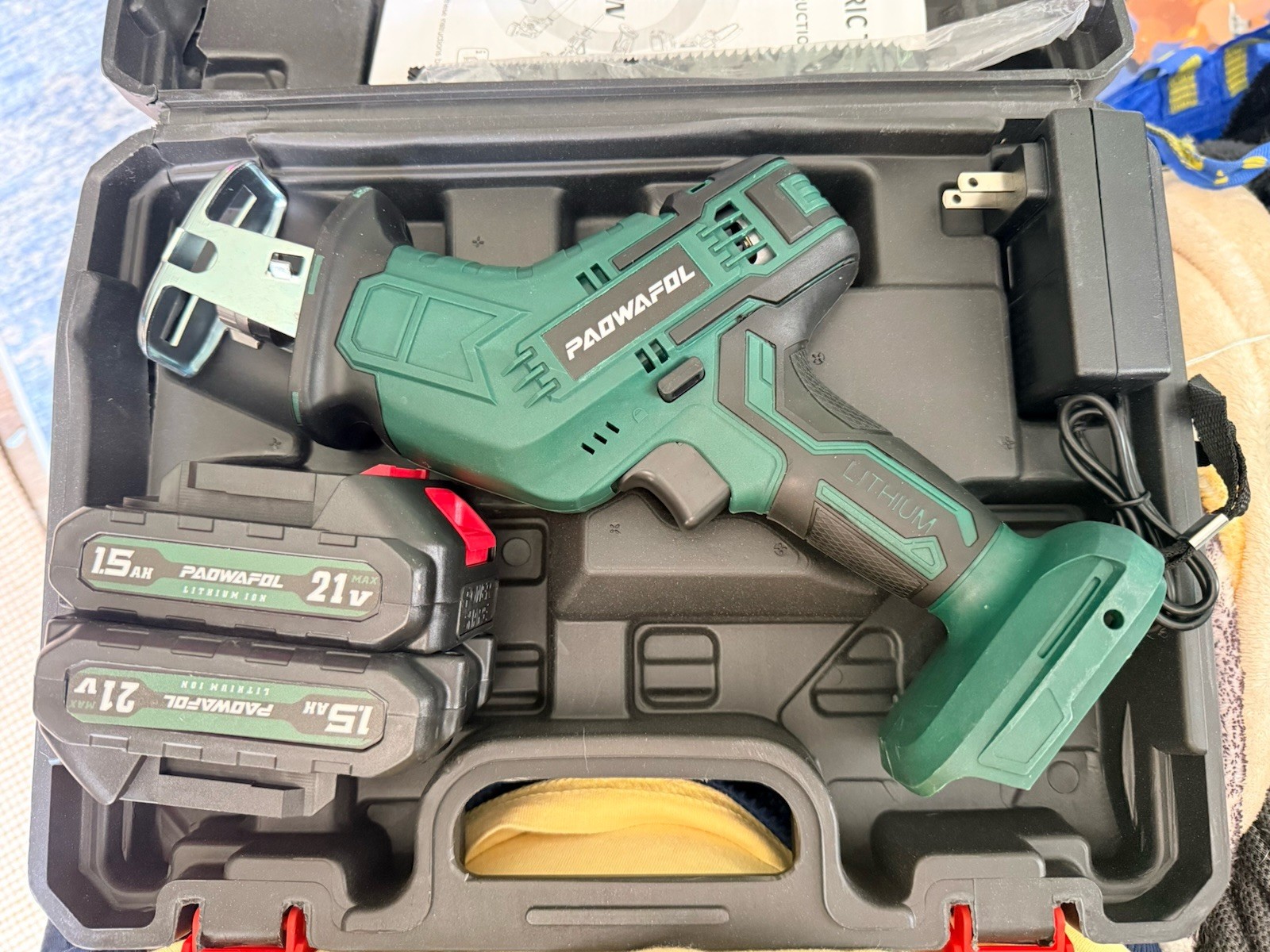 Reciprocating Saw And Battery Paowafol Includes Case