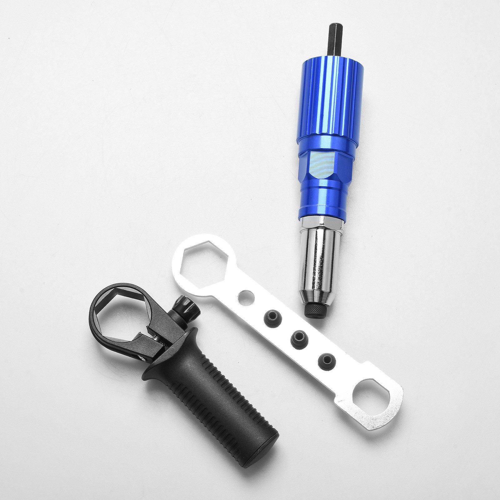 Drill to Rivet Conversion Electric Drill Rivet Gun Adapter 4 Sizes 1/4 Hex Shank