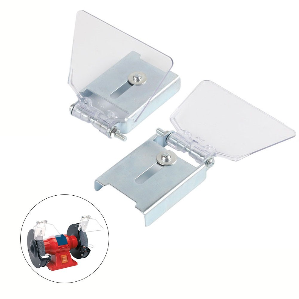 2pcs Grinder Safety Guards Stainless Steel and ABS for 50mm Wide Units