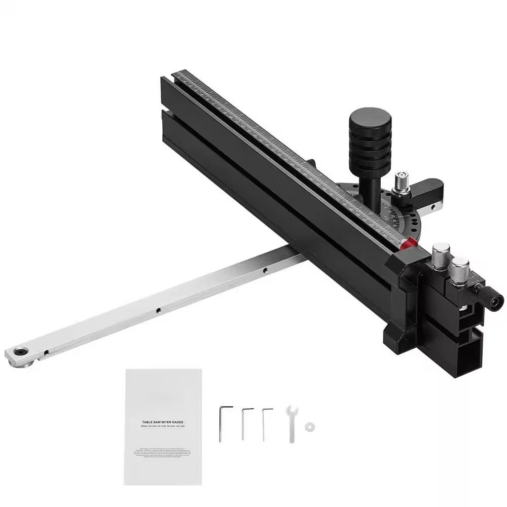 Precision Miter Gauge, Standard Slot 3/4 in. x 3/8 in. Aluminum Alloy Table Saw