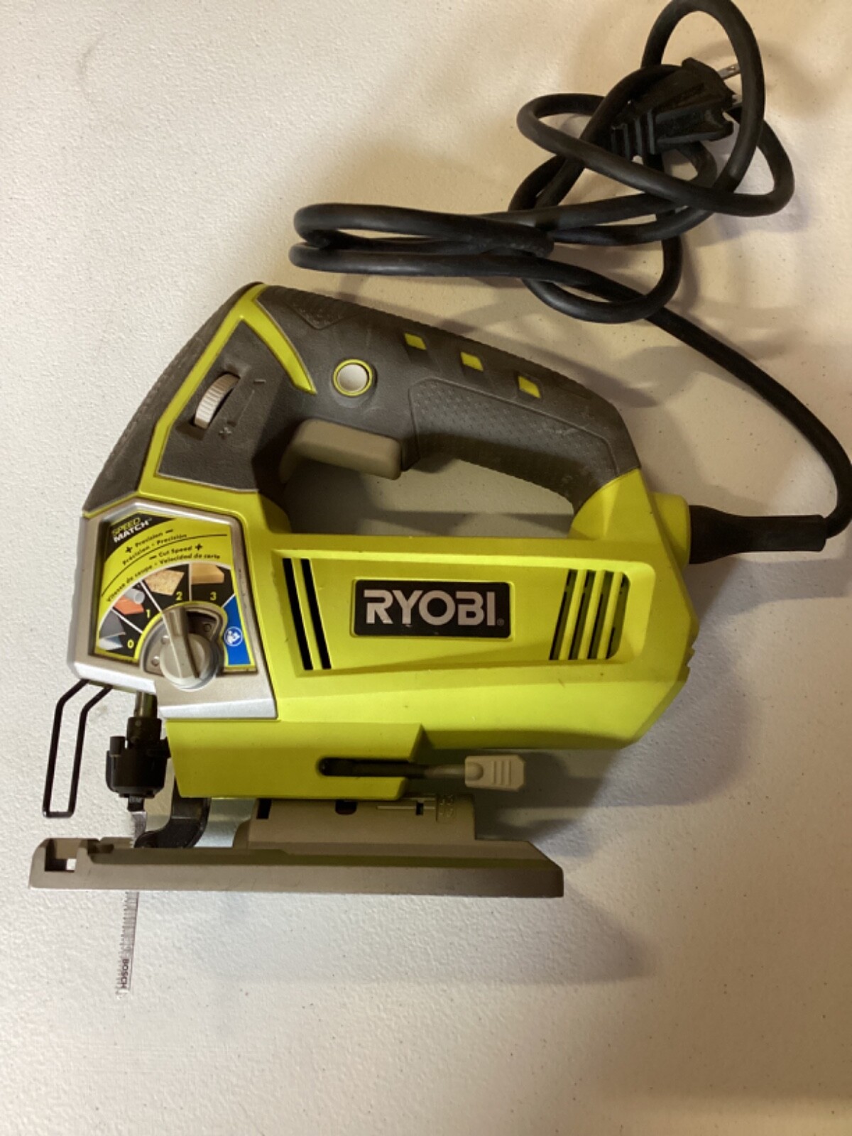 RYOBI JS481LG 4.8 Amp Corded Variable Speed Orbital Jig Saw Excellent Condition