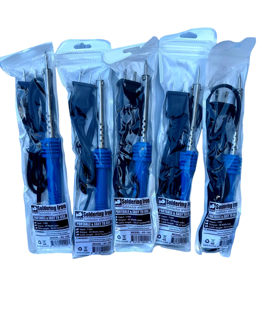 Soldering Iron 110V 30 Watts Portable Soldering Iron *LOT OF 5*