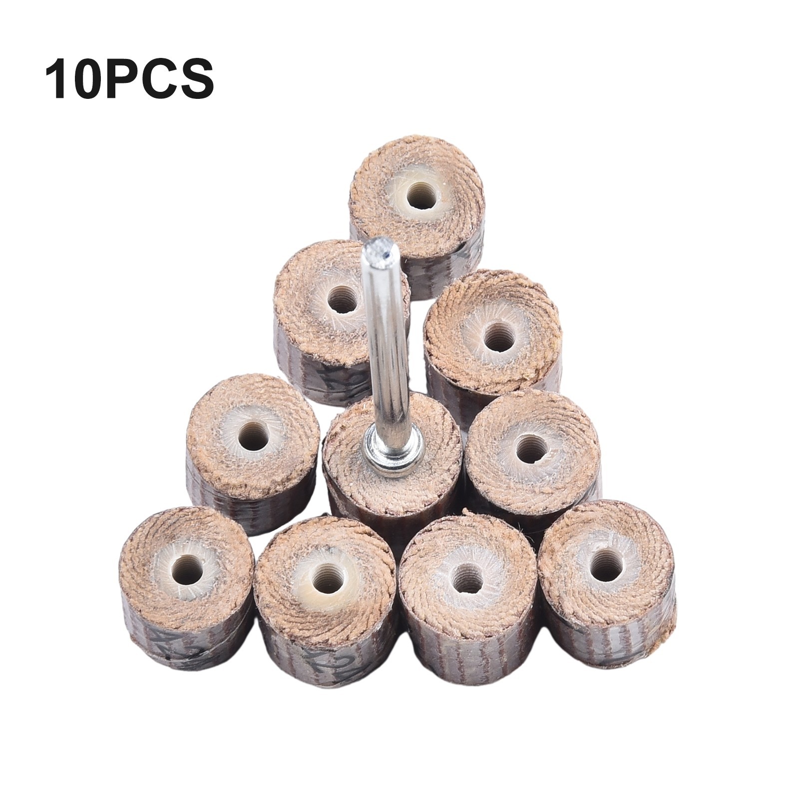 Flap Wheel Sanding Flap Disc Woodworking Polishing Tool W/mandrel 10*8*3mm