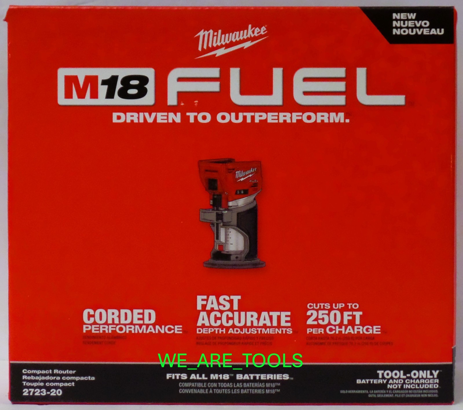 Milwaukee NEW IN BOX 2723-20 FUEL Brushless Router Fuel Compact M18 18 Volt