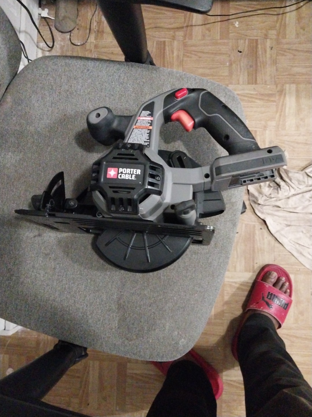 Porter Cable PC186CS 18V type 2 Cordless Circular Saw 3700 RPM- Tool & Blade EUC