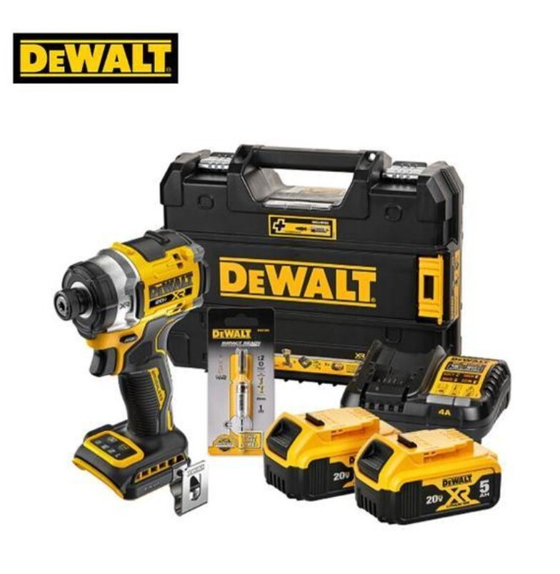 Dewalt DCF860 Impact 20V BL 2×5.0Ah 282Nm 3800Rpm 4400ipm 6.35mm Ups Charger220V