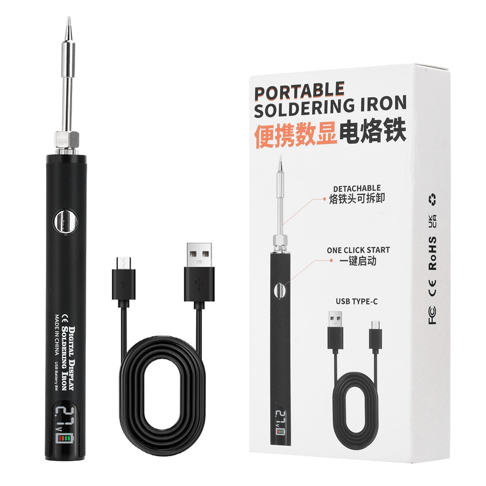 650mAh 510 interface Wireless Soldering Iron Pen Voltage Display USB Rechargable