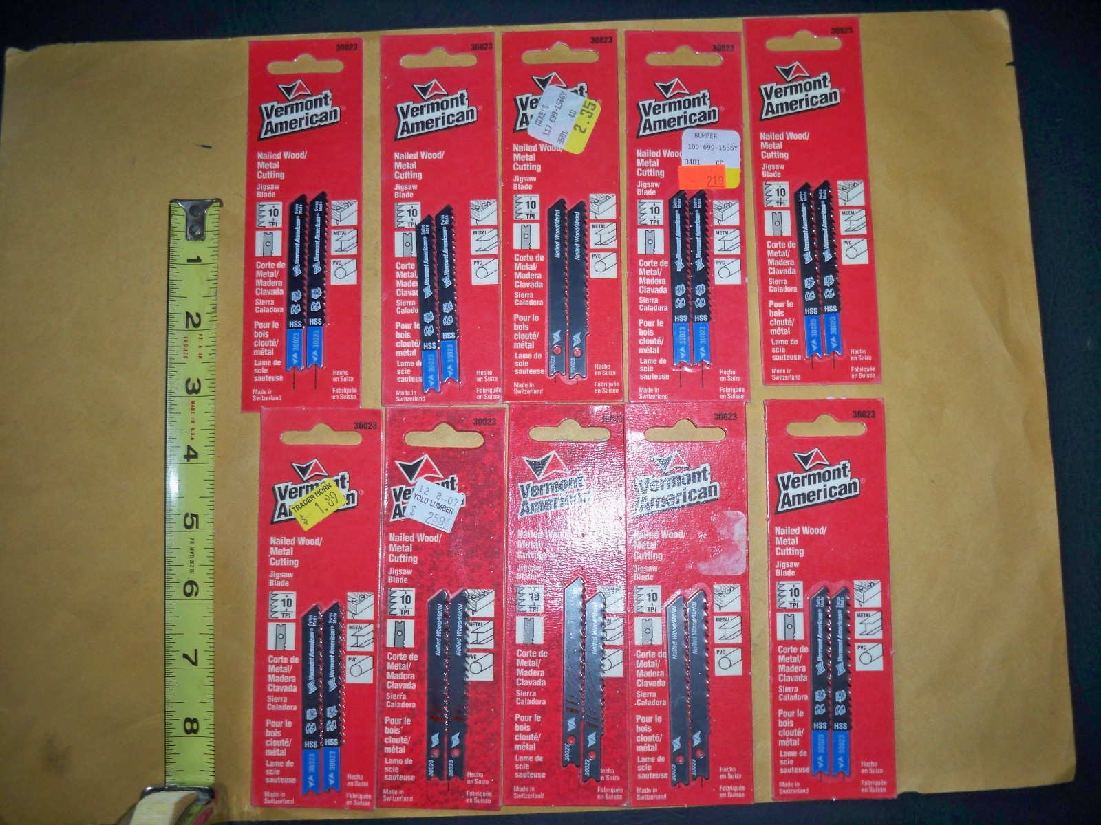 20 JIG SAW BLADE U SHANK VERMONT AMERICAN NEW 30023