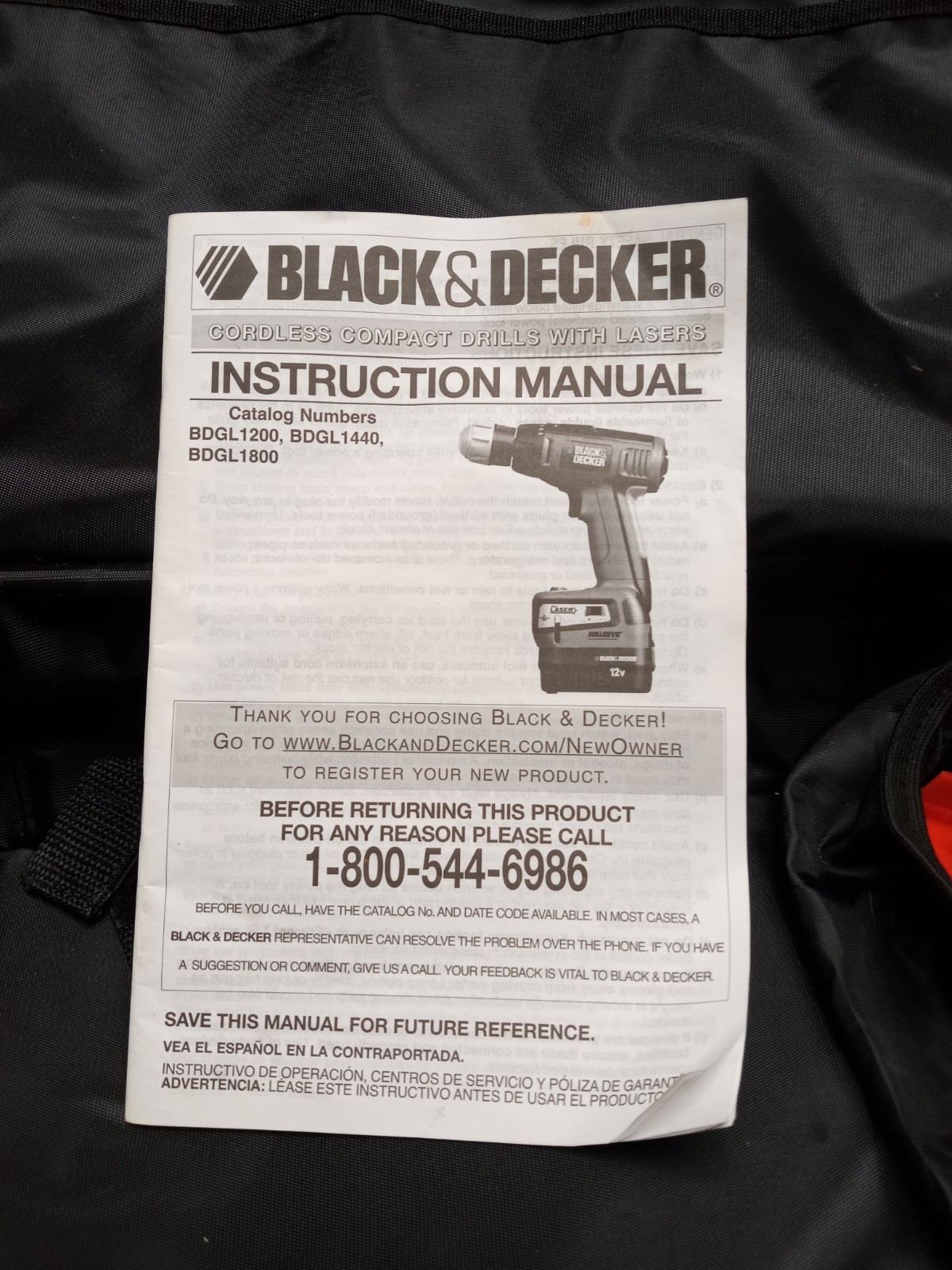 BLACK+DECKER LDX120 Cordless Drill With 20V Max Lithium-Ion Battery & Charger