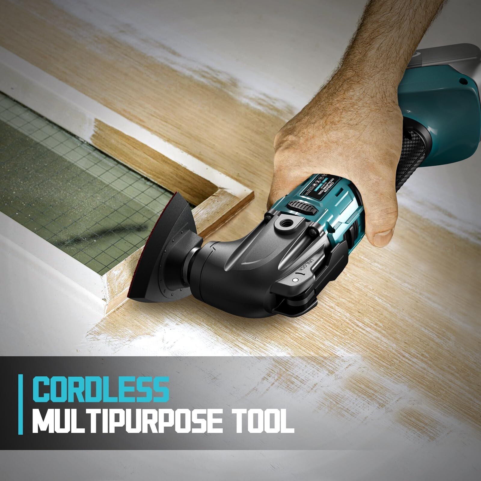 21 V Cordless Oscillating Multi-Tool TOOL w/ 5.5AH High Output Battery,Blades