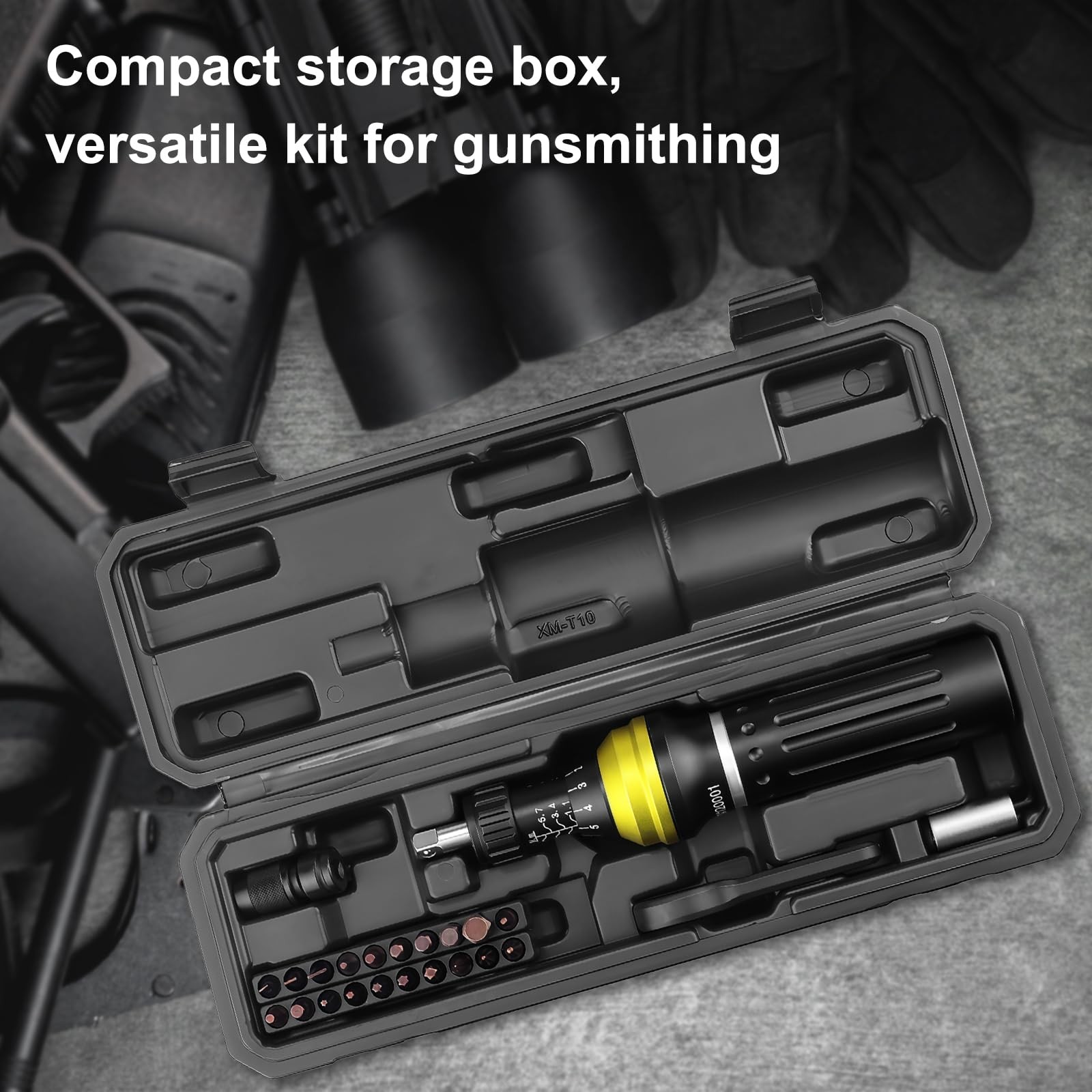Torkboom Torque Screwdriver Set 10-60 in.lb, Square Drive 1/4 inch, Black
