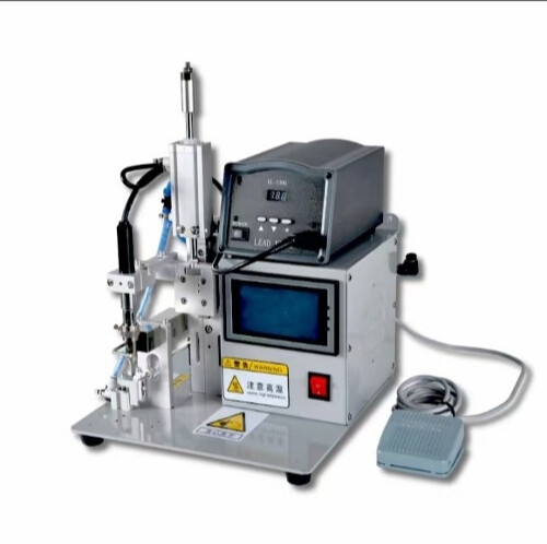 Semi-automatic Soldering Machine with Foot Pedal Type Tin Discharge and Feeder