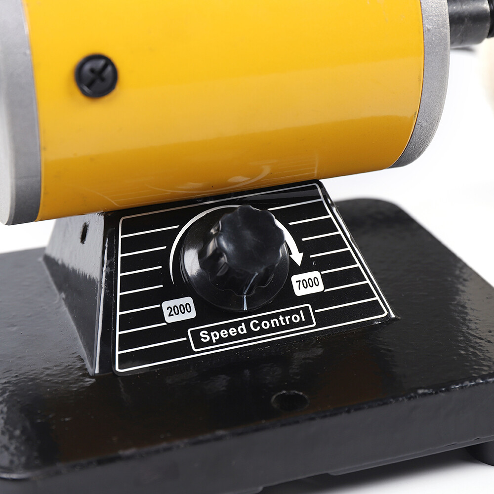 200W Jewelry Polishing Buffing Machine Lathe Benchtop Polisher Buffer 7000rpm