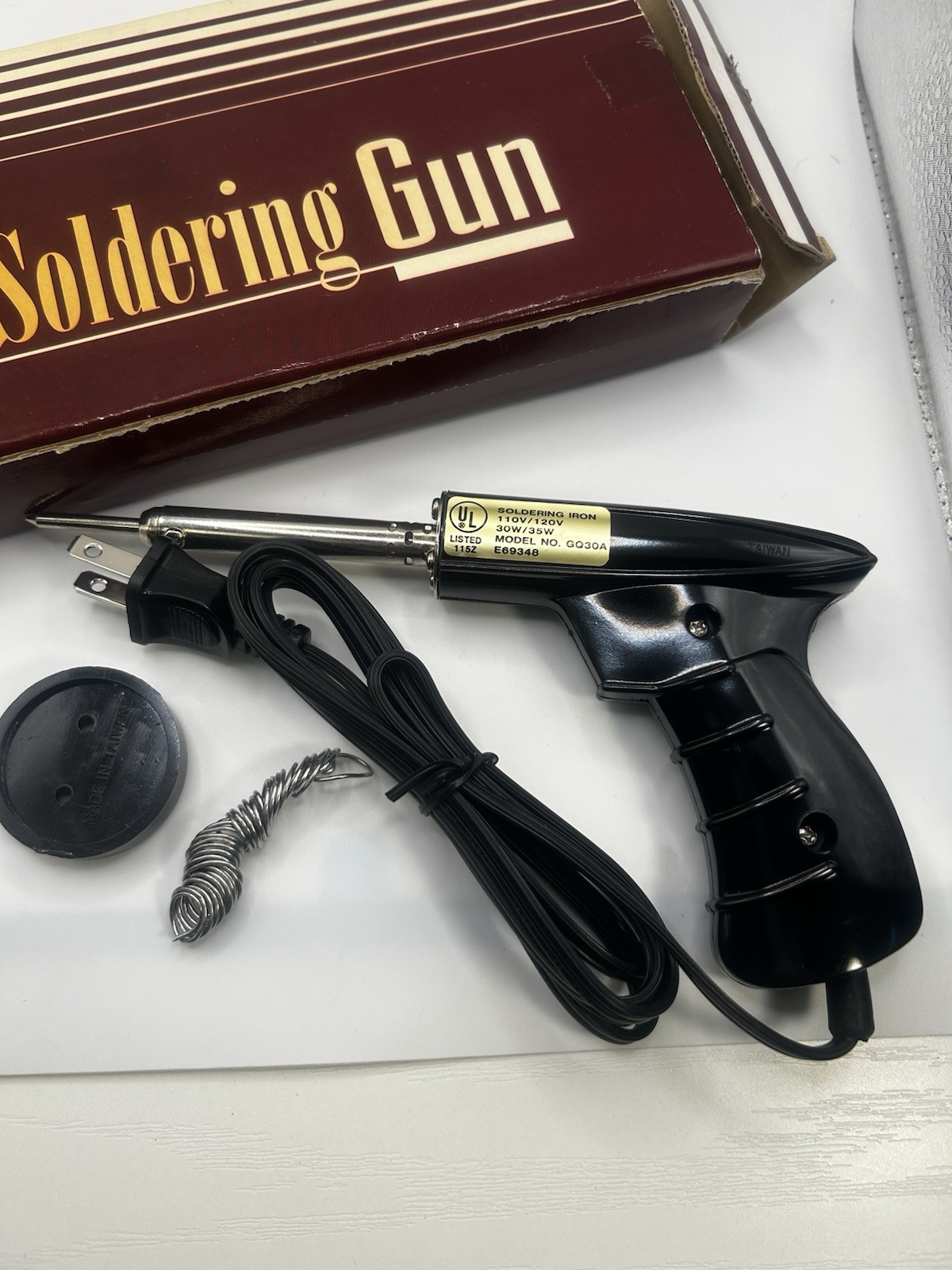110-120V 30/35 Watt Pistol Grip Soldering Iron Gun w/ Original Box Untested