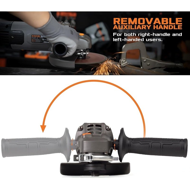4.5 Inch Angle Grinder 950W 11000RPM Corded Tool W/ Adjustable Guard Disc New