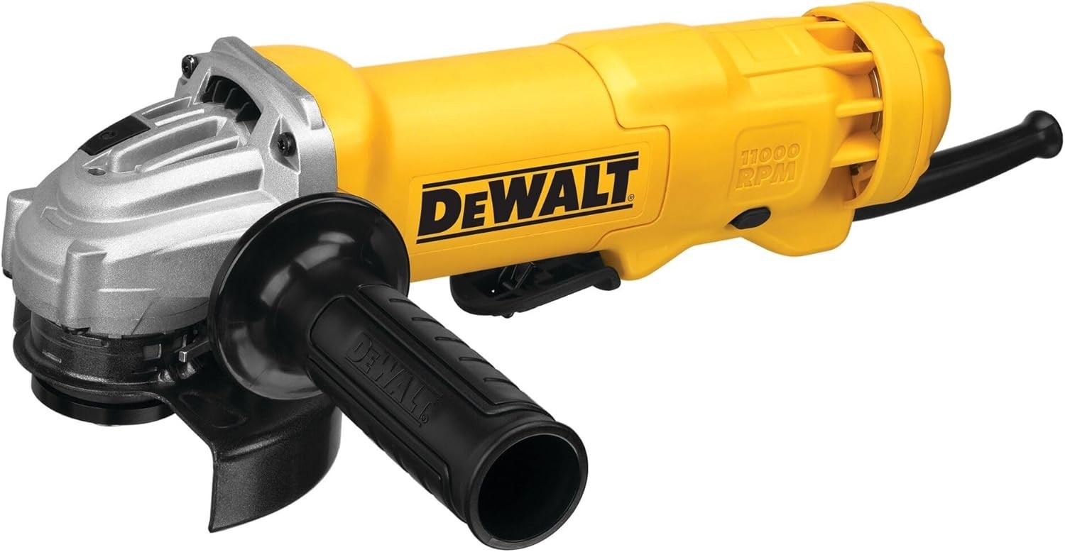 DEWALT DWE402 4.5-Inch Angle Grinder, 11 Amp, 11,000 RPM with Paddle Switch
