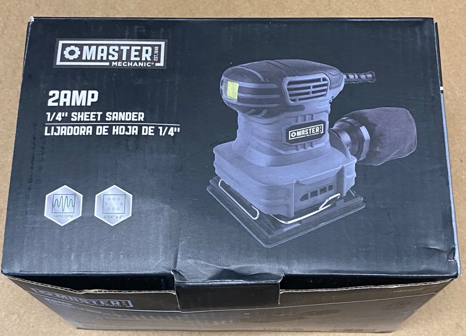 New Master Mechanic 2.5 AMP 5” Random Wired 1/4” Sheet Orbit Sander LIADORA