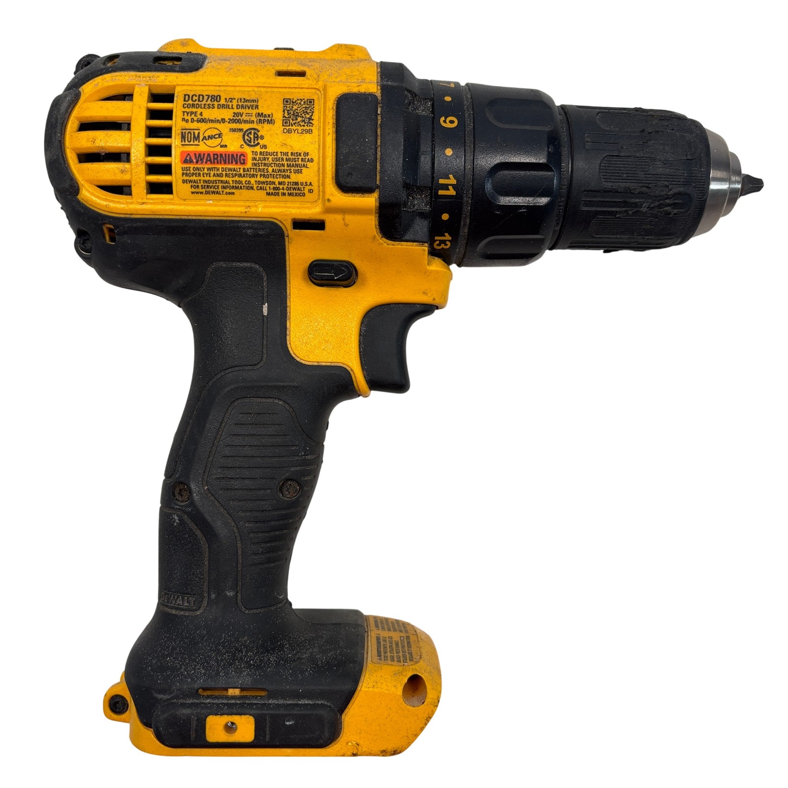 DeWalt DCD780 20V MAX Cordless 1/2&Prime; Drill/Driver