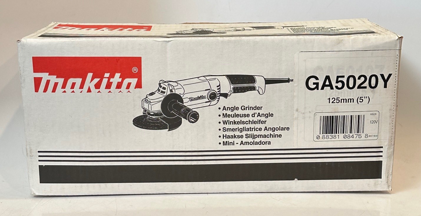 MAKITA GA5020Y 5&Prime; SJS Angle Grinder, with AC/DC Switch.