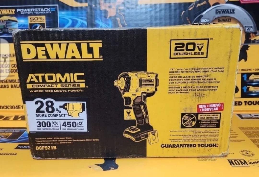 ⭐️NEW⭐️ DeWalt 20V DCF921B ATOMIC 1/2&Prime; Impact Wrench