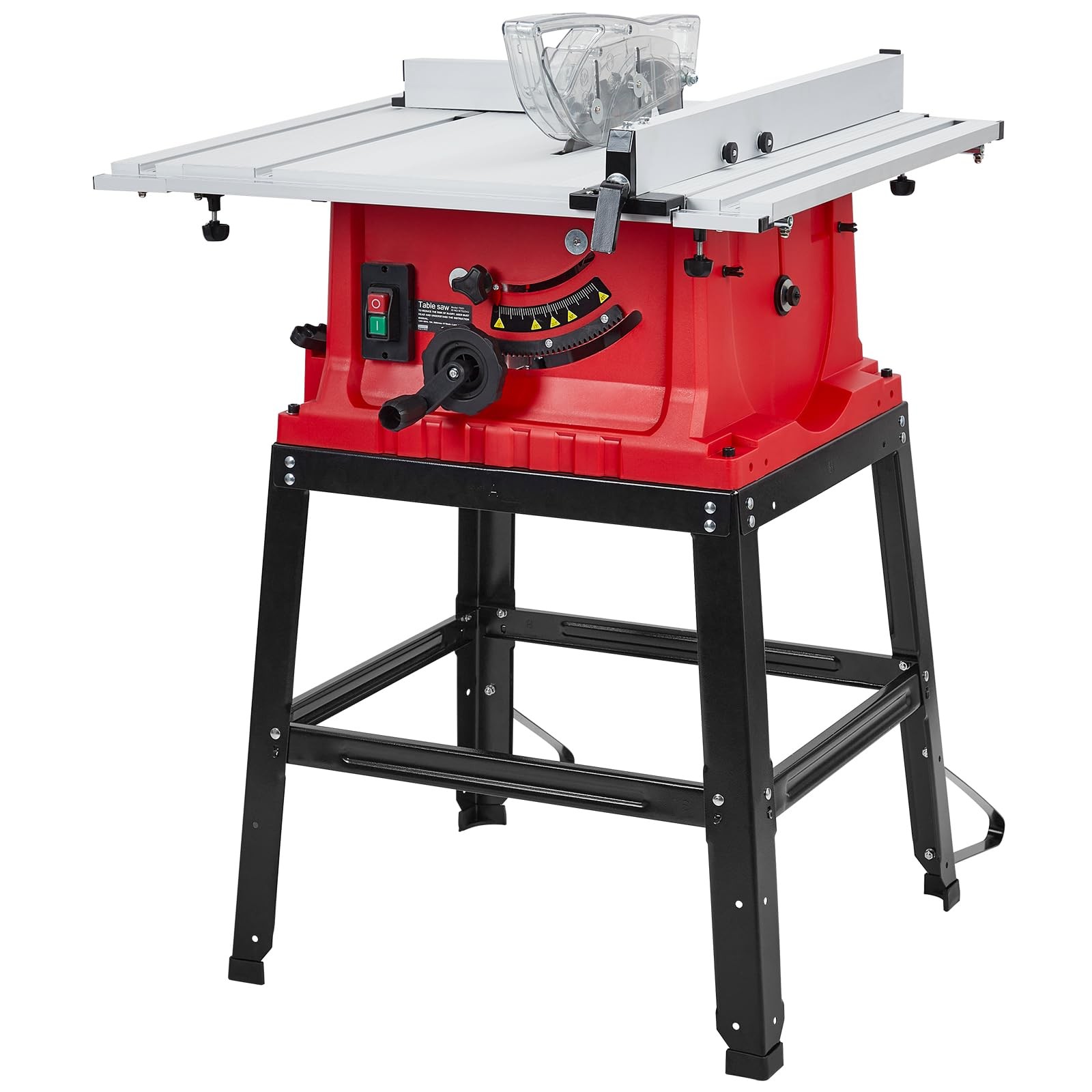 10inch 15A 5000RPM Portable Table Saw with Stand & Safety Switch Saw, Table