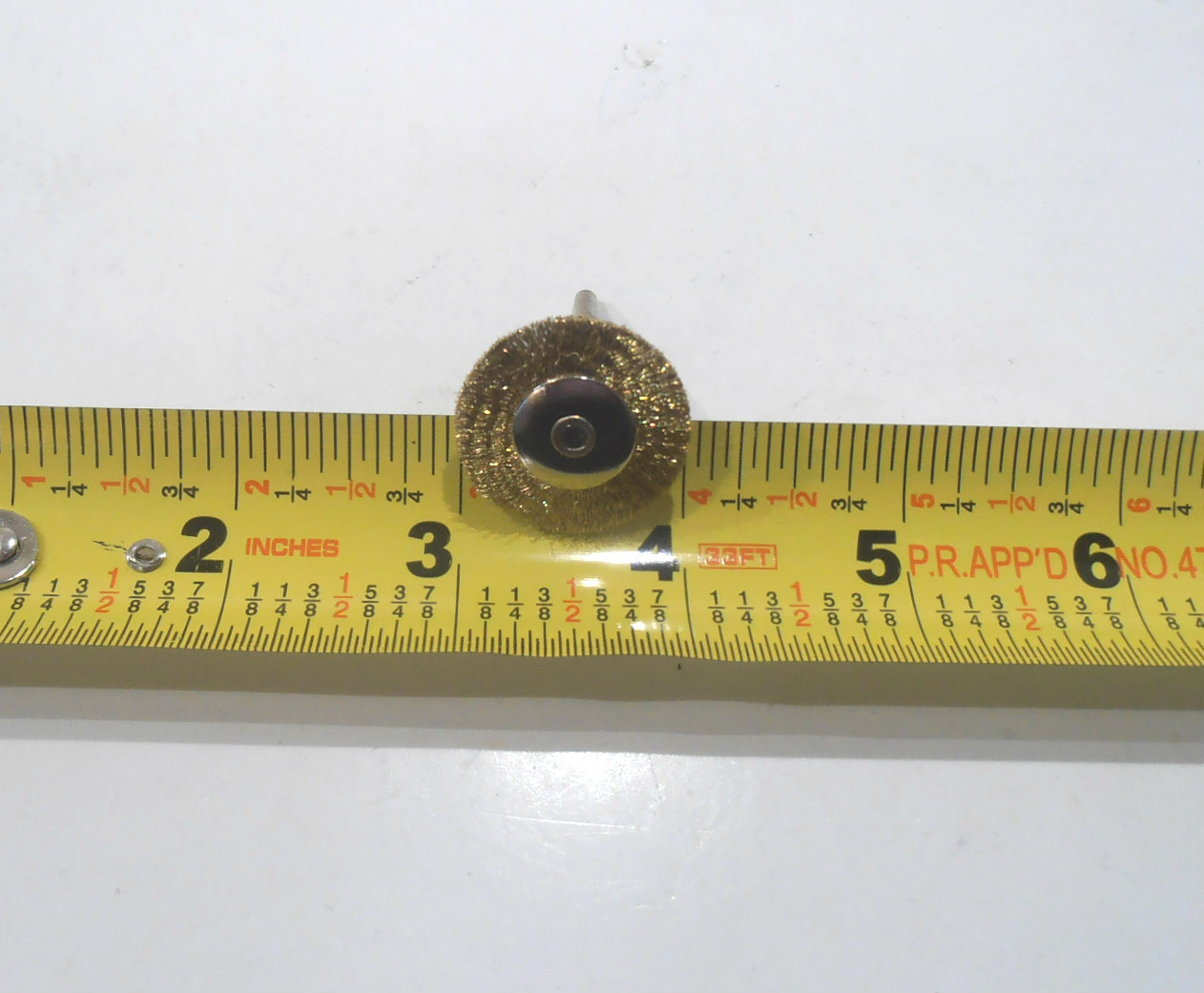 BRASS WIRE BRUSH LOT OF 12 PC. 1&Prime; INCH BRASS WIRE BRUSH FOR ROTARY TOOL