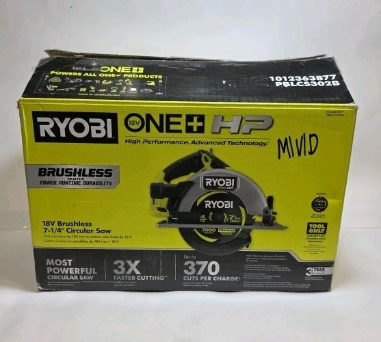 RYOBI PBLCS300B 18V ONE+ HP Brushless 7-1/4&Prime; Cordless Circular Saw (Tool Only)