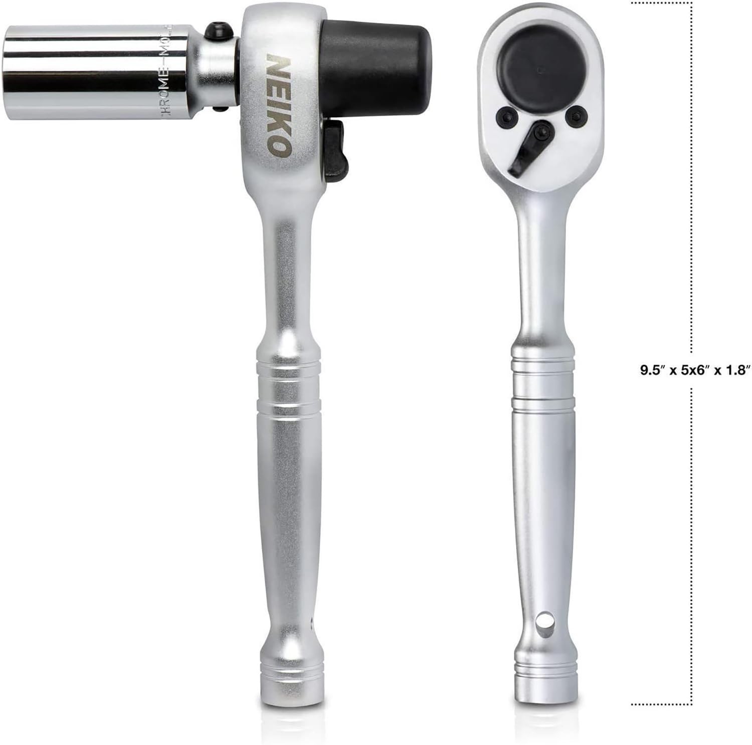 NEIKO 03029A 1/2 Scaffold Ratchet Wrench | 9.5” Length | 36 Tooth Hammer Tip Hea