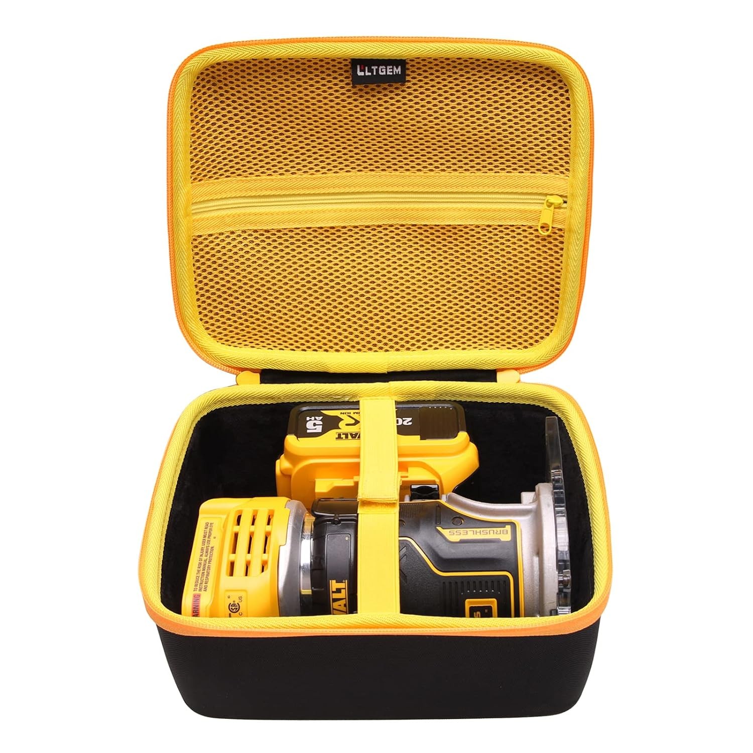LTGEM Case Compatible with DEWALT DCW600B / DWP611 20V Max XR Cordless Router(Ca